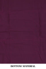 Violet cotton silk festive suit