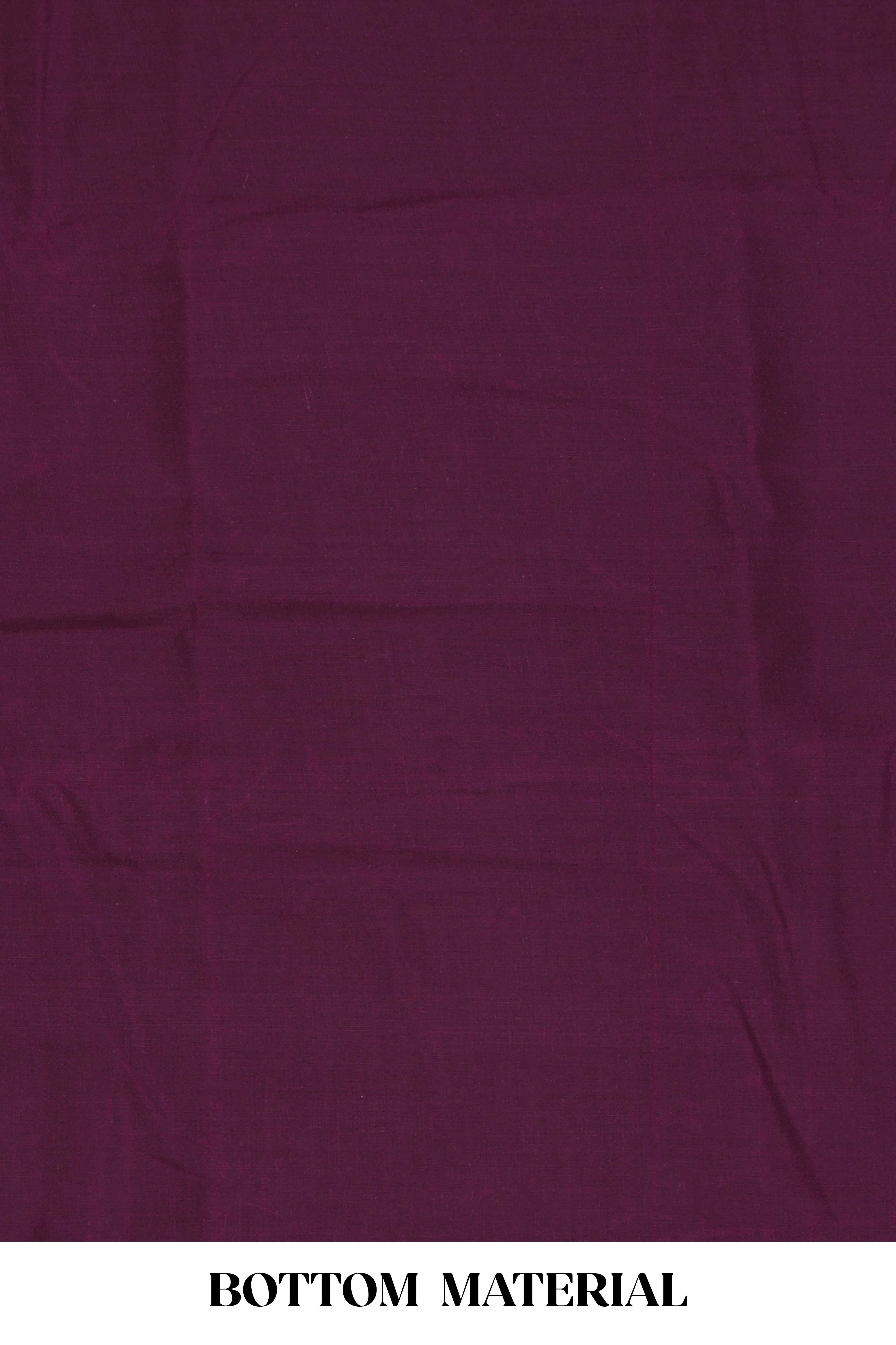 Violet cotton silk festive suit