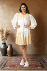 White above knee western top