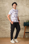 White digital print tshirt