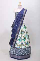 White festive ethnic ensemble