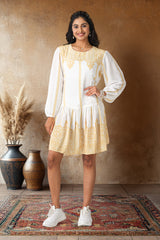 White modern western wear top