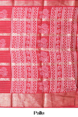 Wide zari border saree