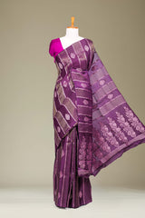 Wine purple georgette fabric