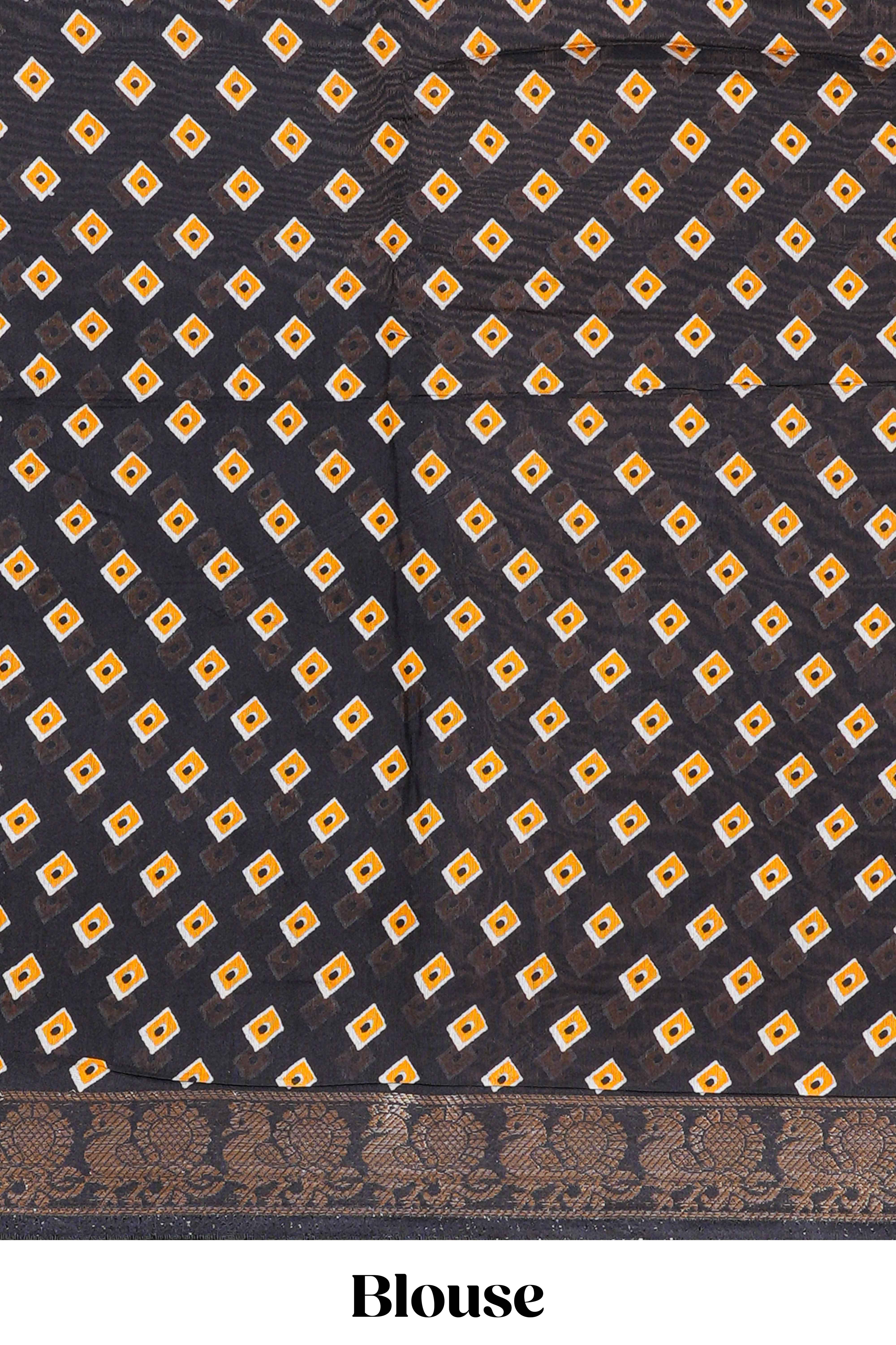 Yellow casual chanderi saree
