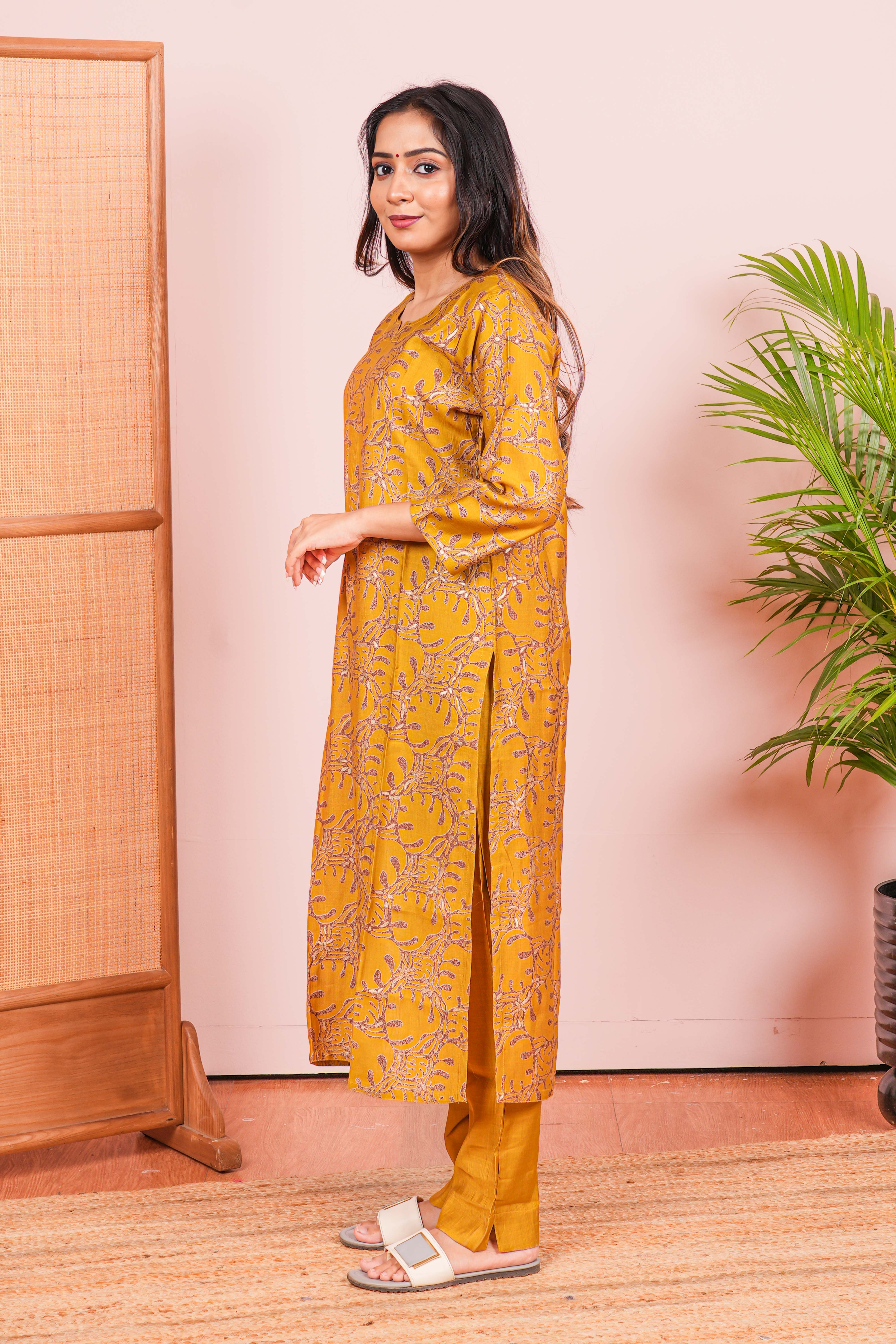 Yellow designer salwar set
