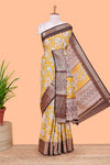 Yellow dola floral saree