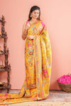 Yellow pure viscose
