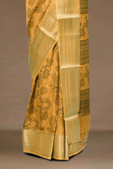 Yellow wedding silk sarees