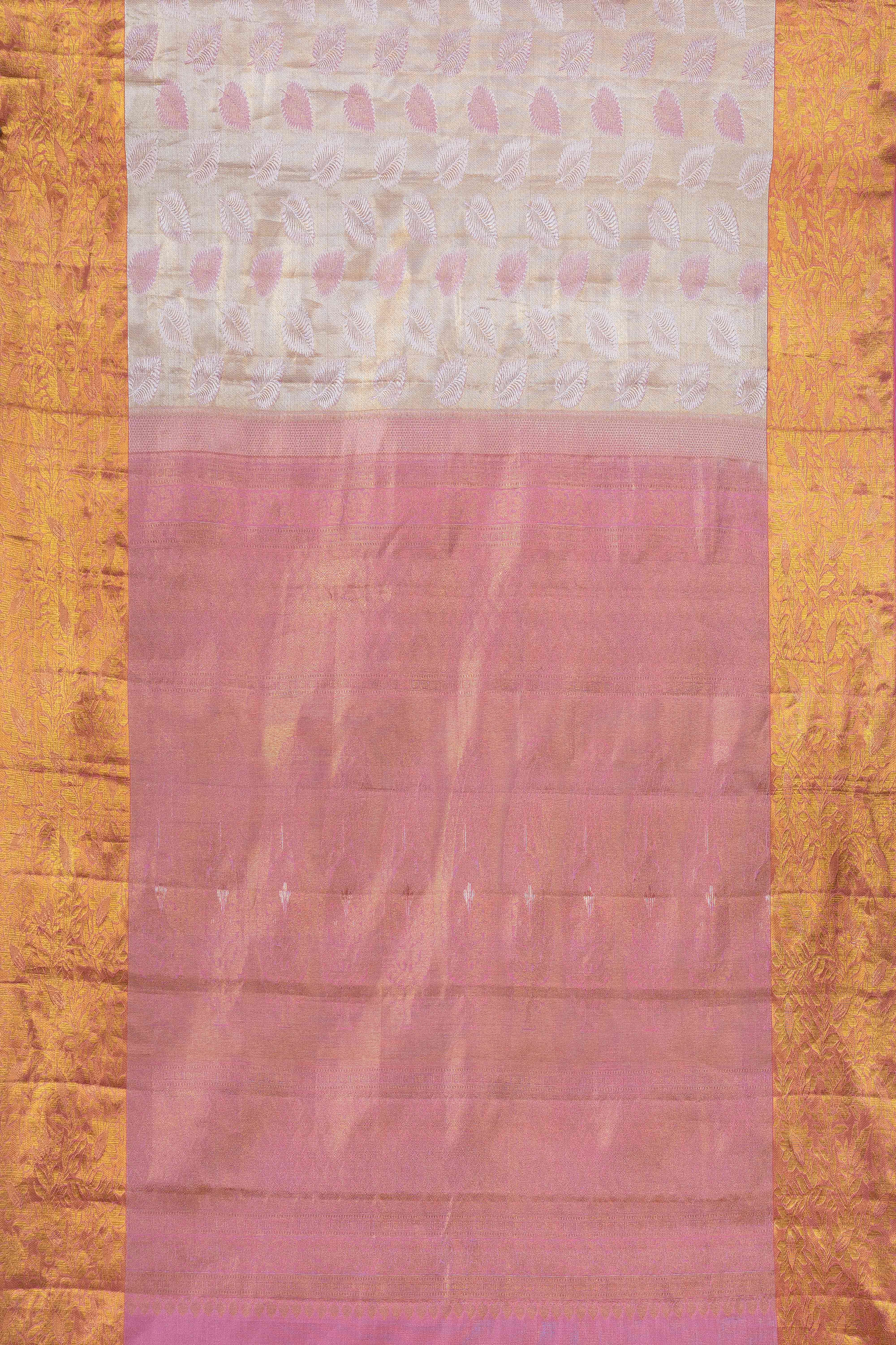 Zari border silk saree