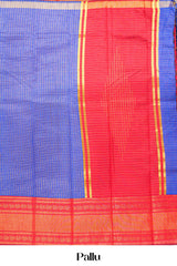 Zari stripe pallu