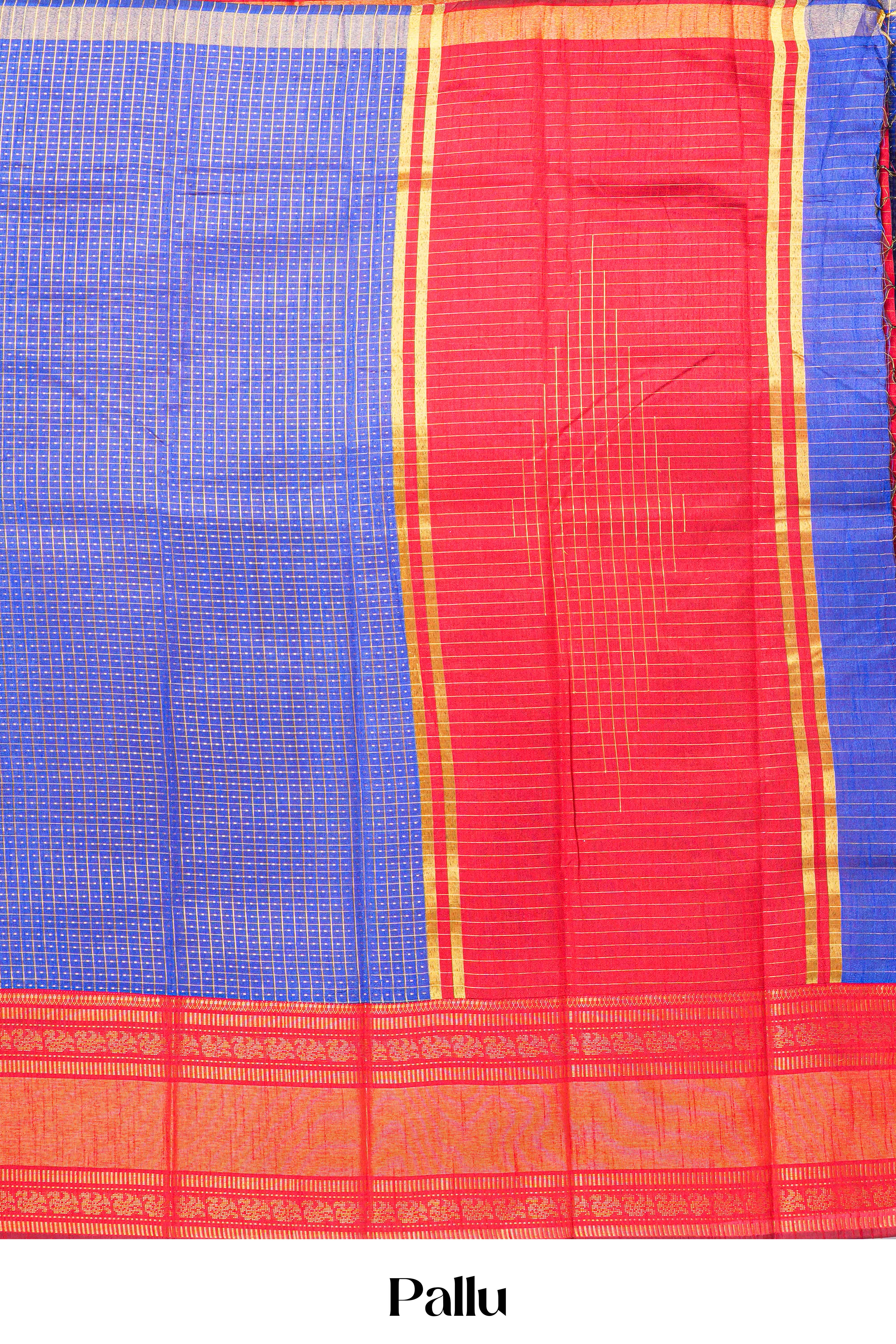 Zari stripe pallu