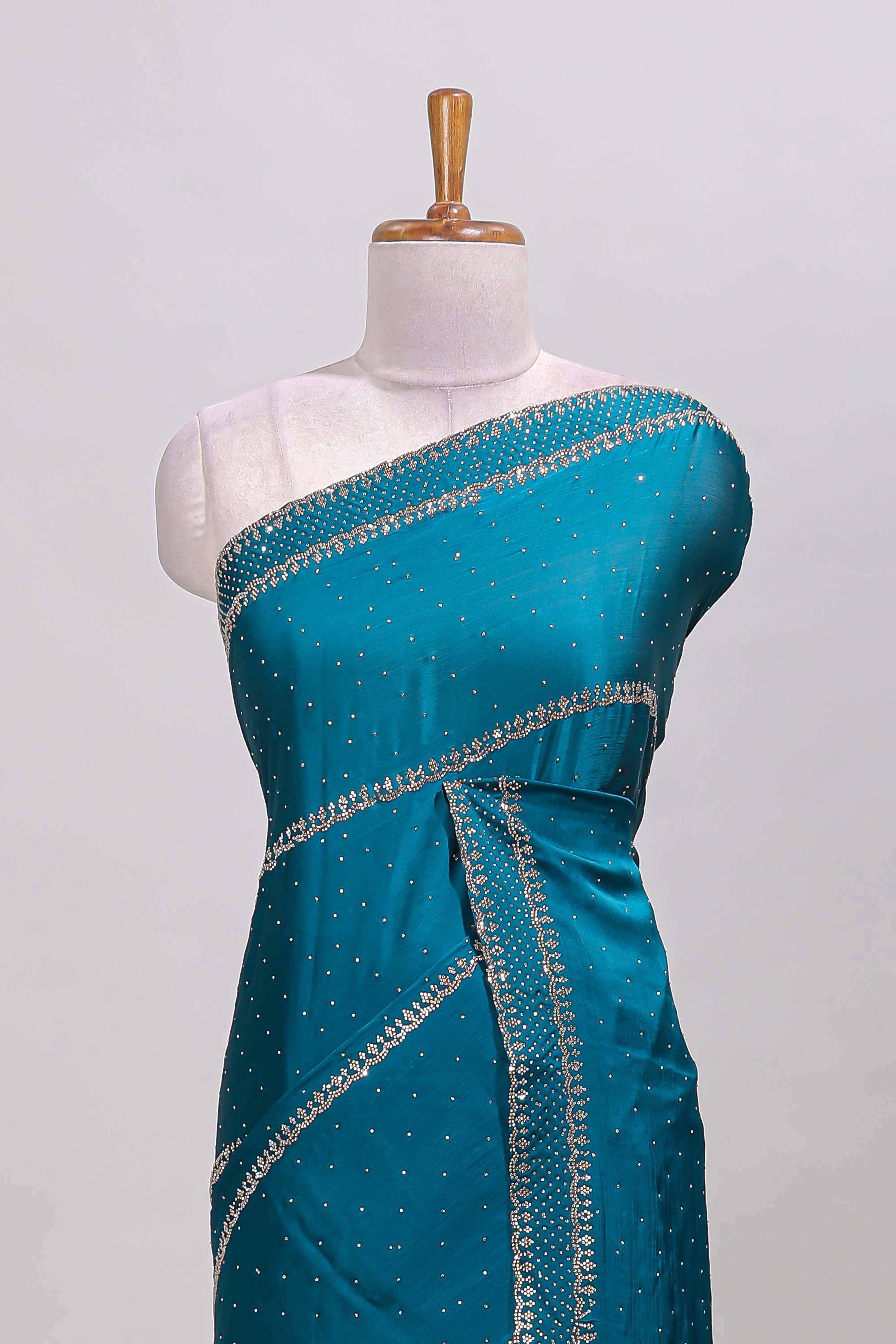 designer saree stone work