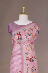 digital printed Matka saree