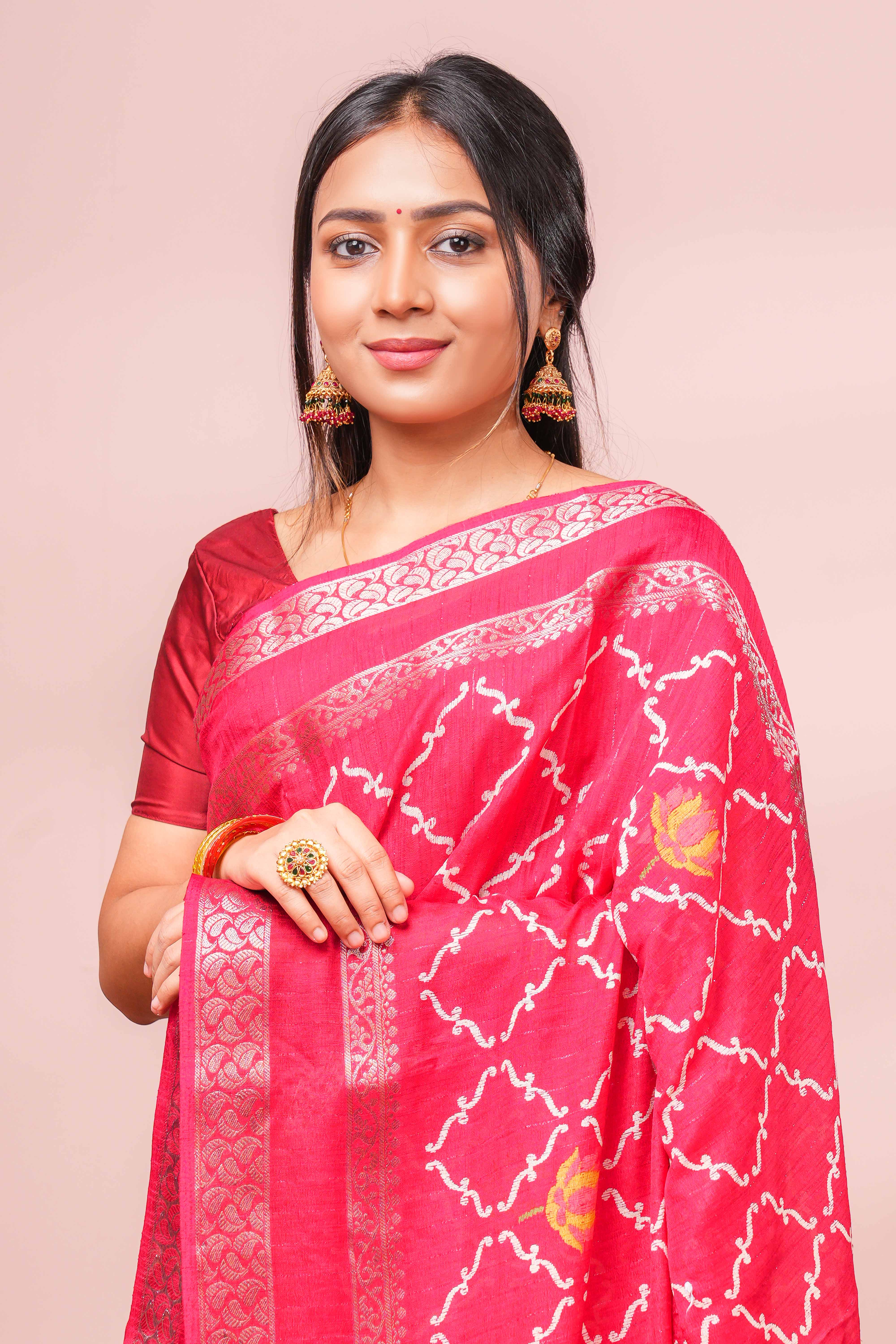 dola silk zari border