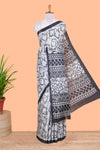 grey khadi cotton saree
