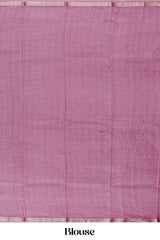 matching pink blouse for Tussar Sarees