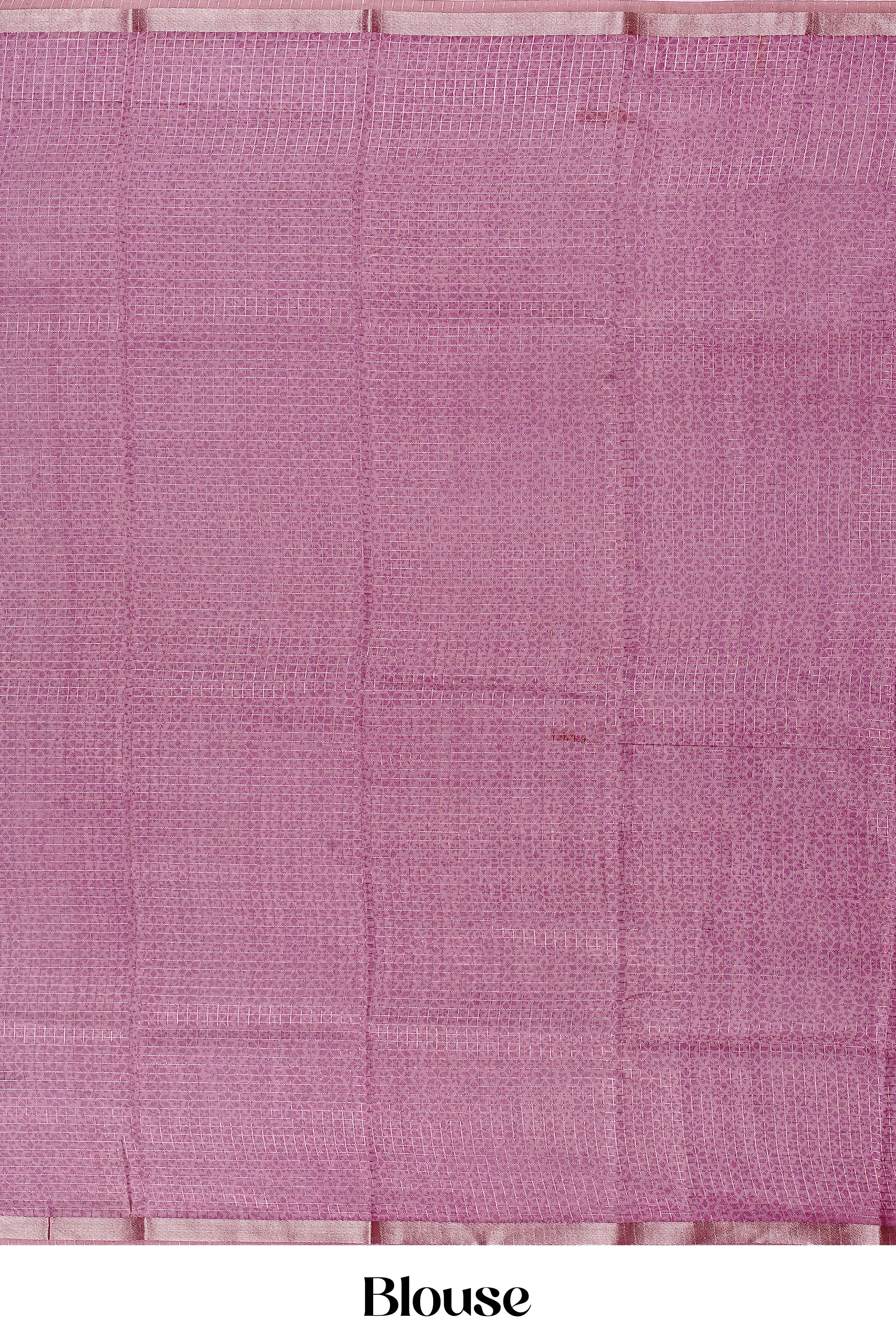 matching pink blouse for Tussar Sarees