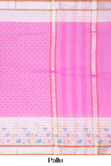 pink pallu detail sarees
