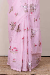 pink pallu saree