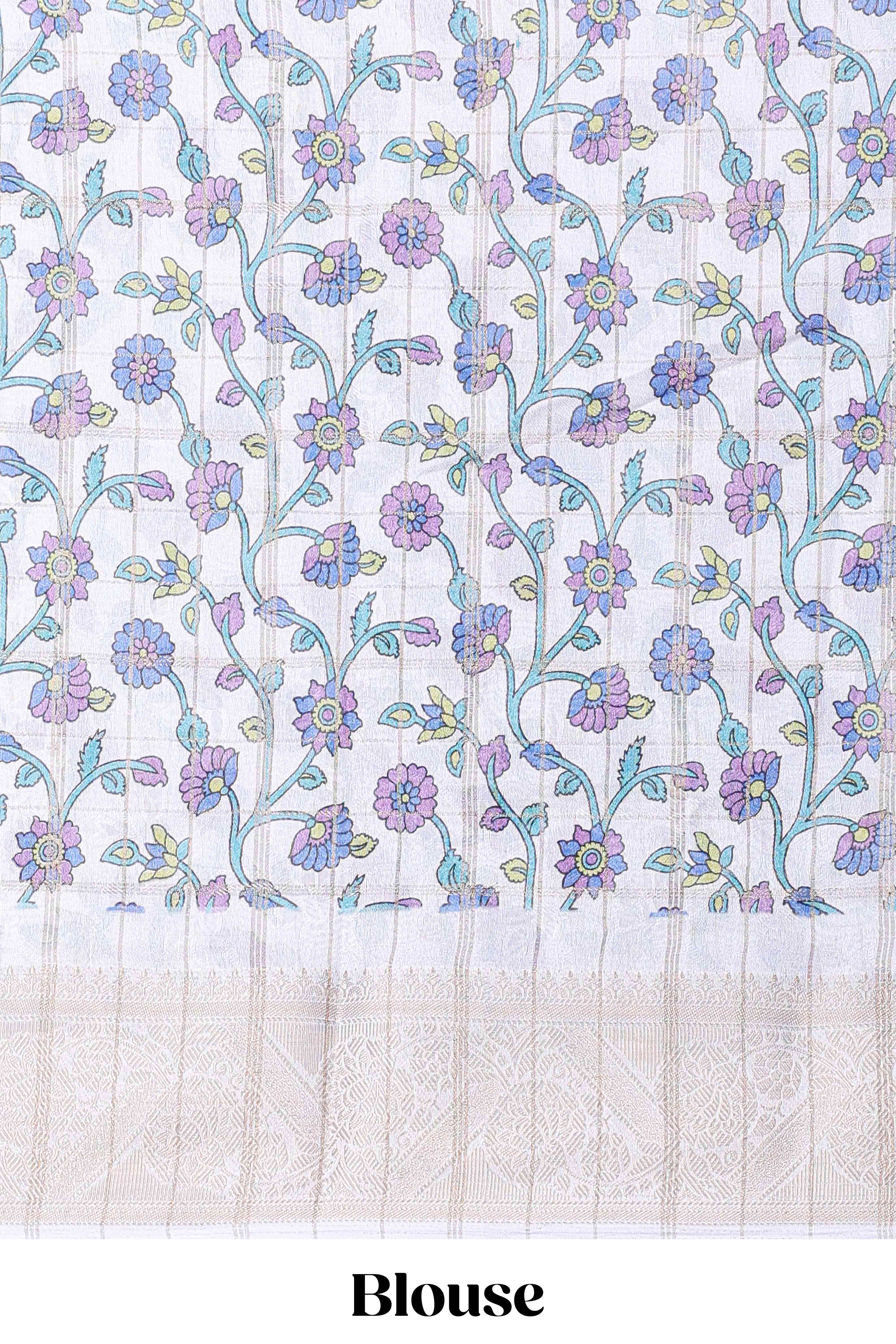 printed blouse design