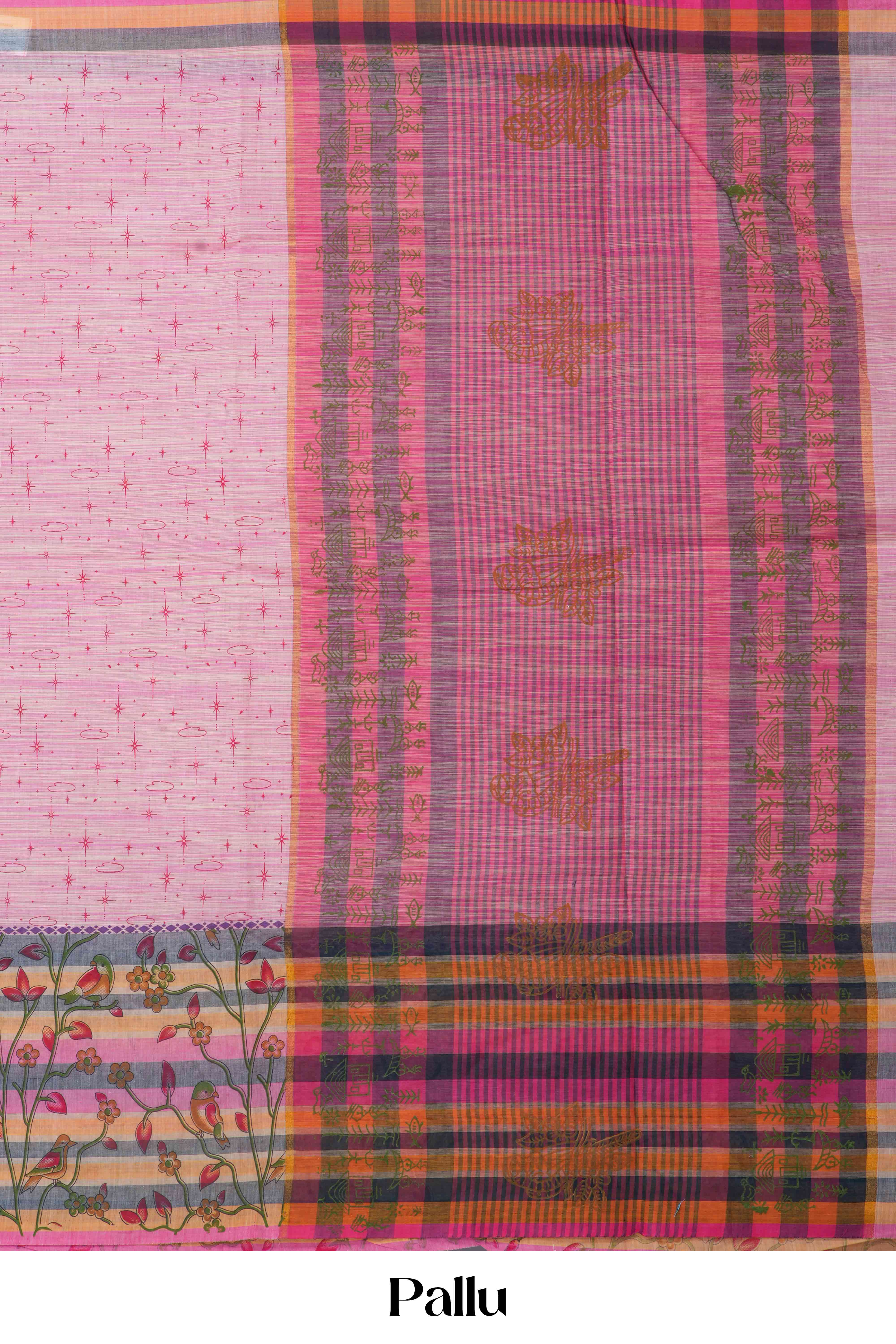 purple Chirala cotton saree