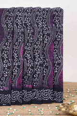 purple sungudi cotton saree