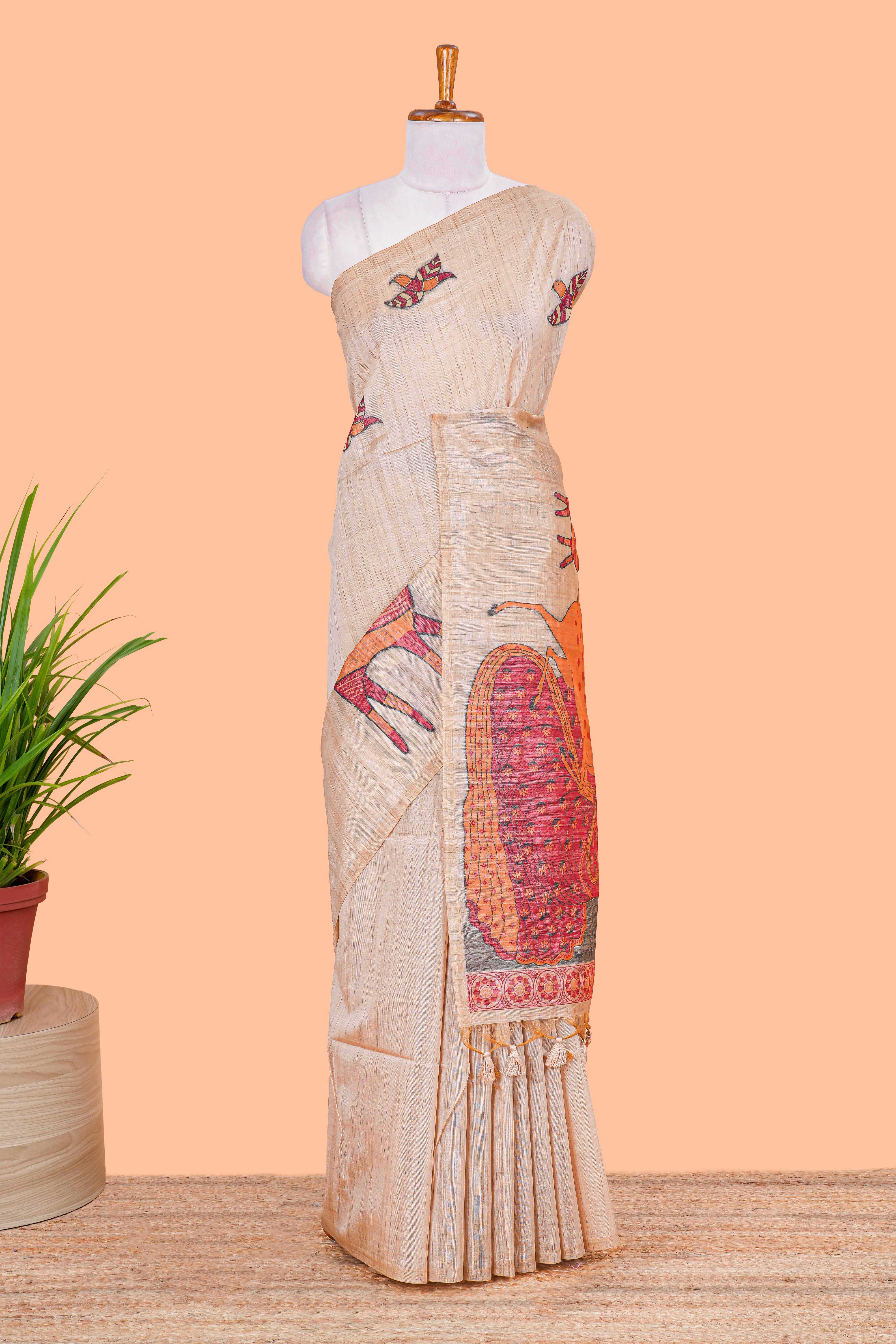 sandal animal motif munga cotton