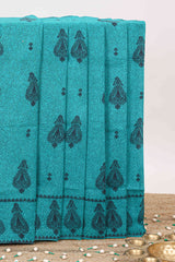 turquoise sungudi cotton saree