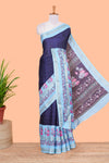 violet dola silk saree