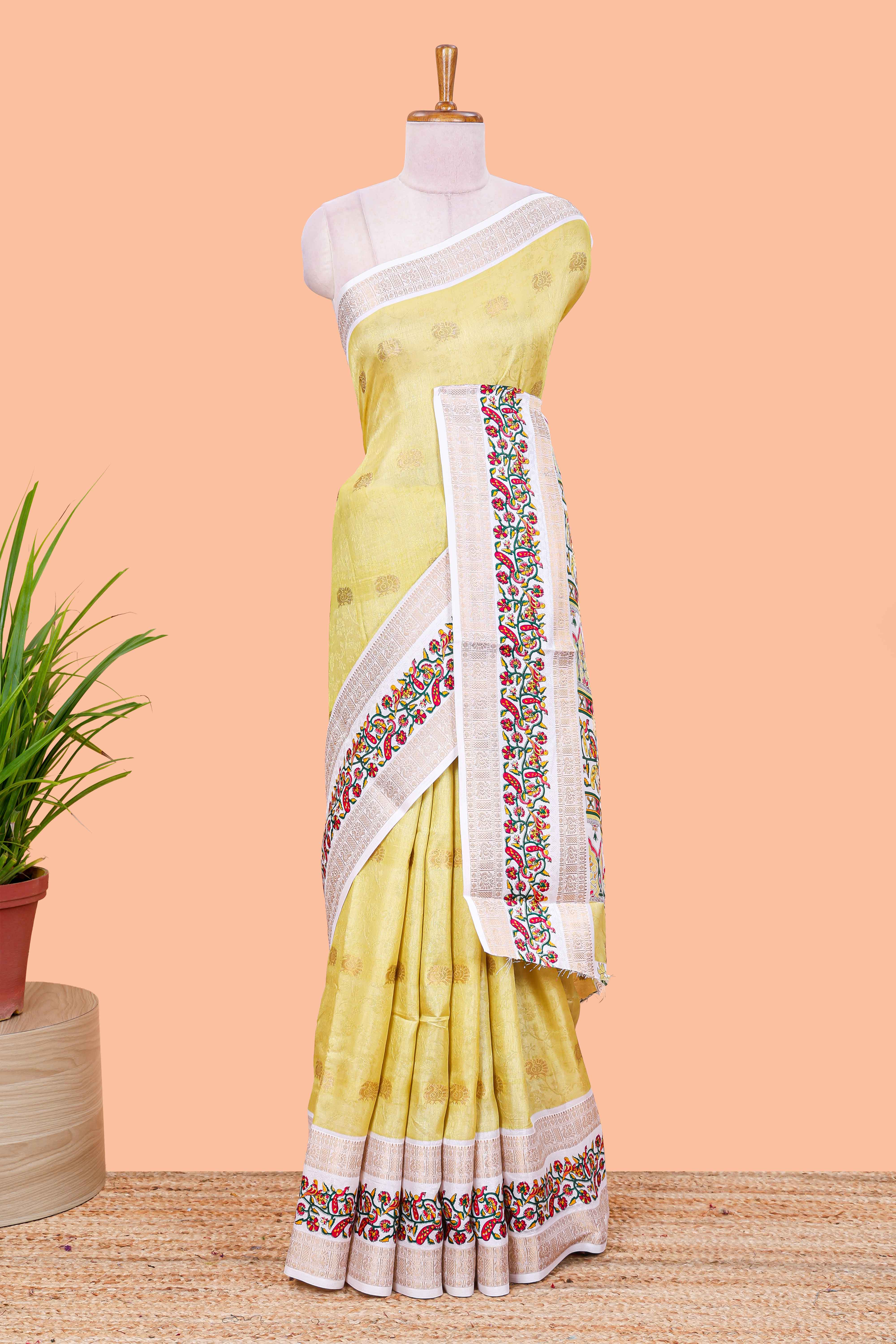 yellow floral print
