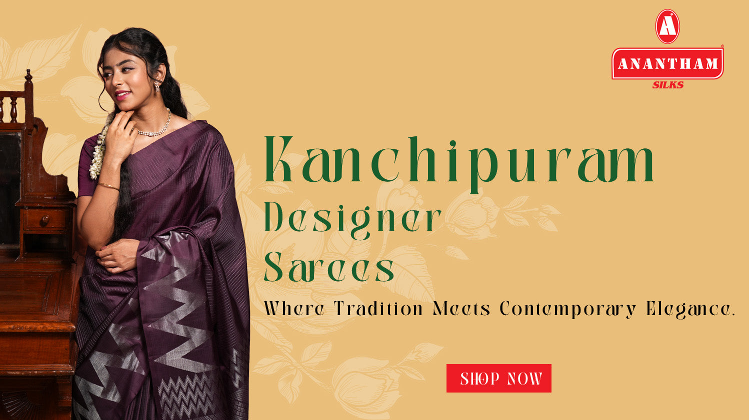 Kanchipuram Designer Sarees, Where Tradition Meets Contemporary Elegance