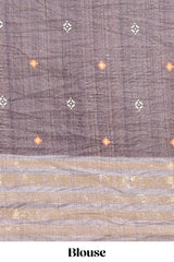 Purple striped pichwai motifs dola silk saree with contrast zari border and blouse