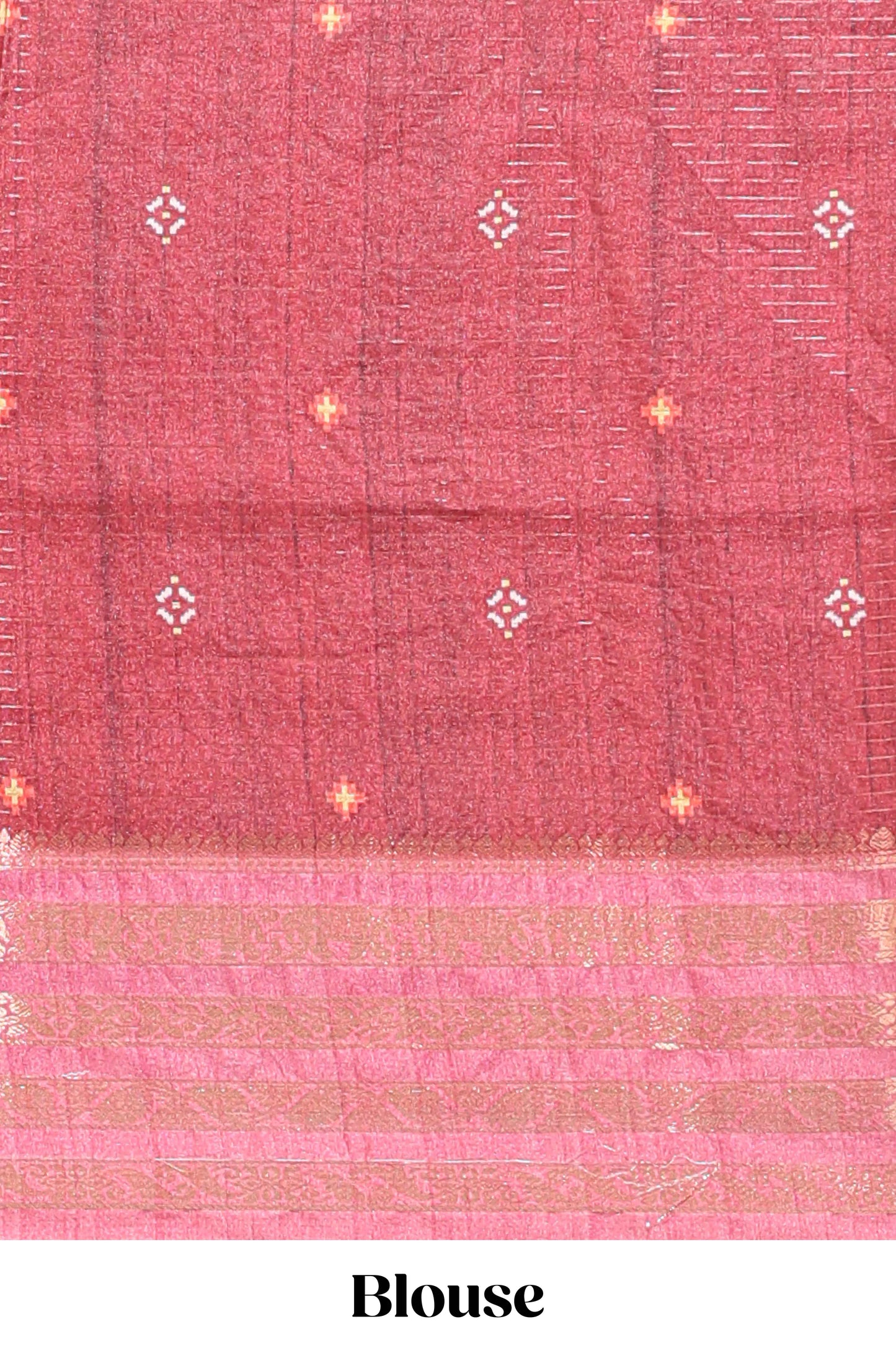 Brown striped pichwai motifs dola silk saree with contrast zari border and blouse
