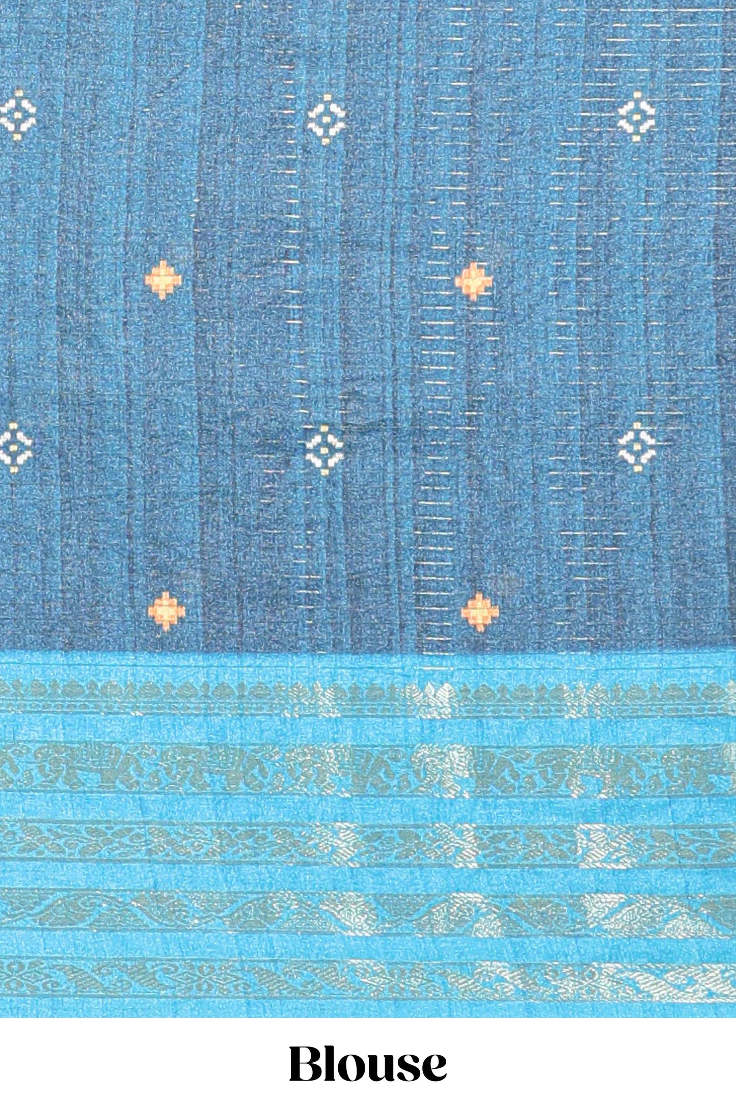 Brick red striped pichwai motifs dola silk saree with contrast zari border and blouse