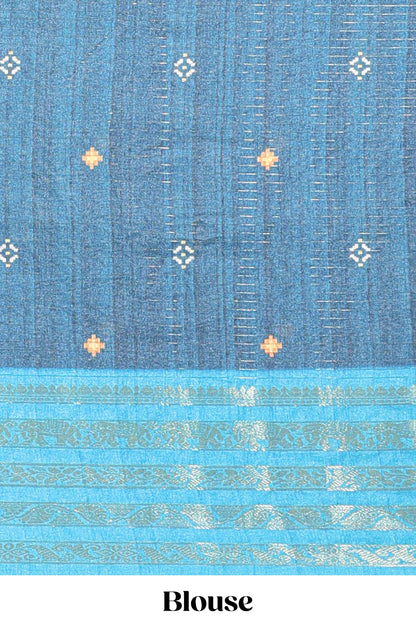 Brick red striped pichwai motifs dola silk saree with contrast zari border and blouse