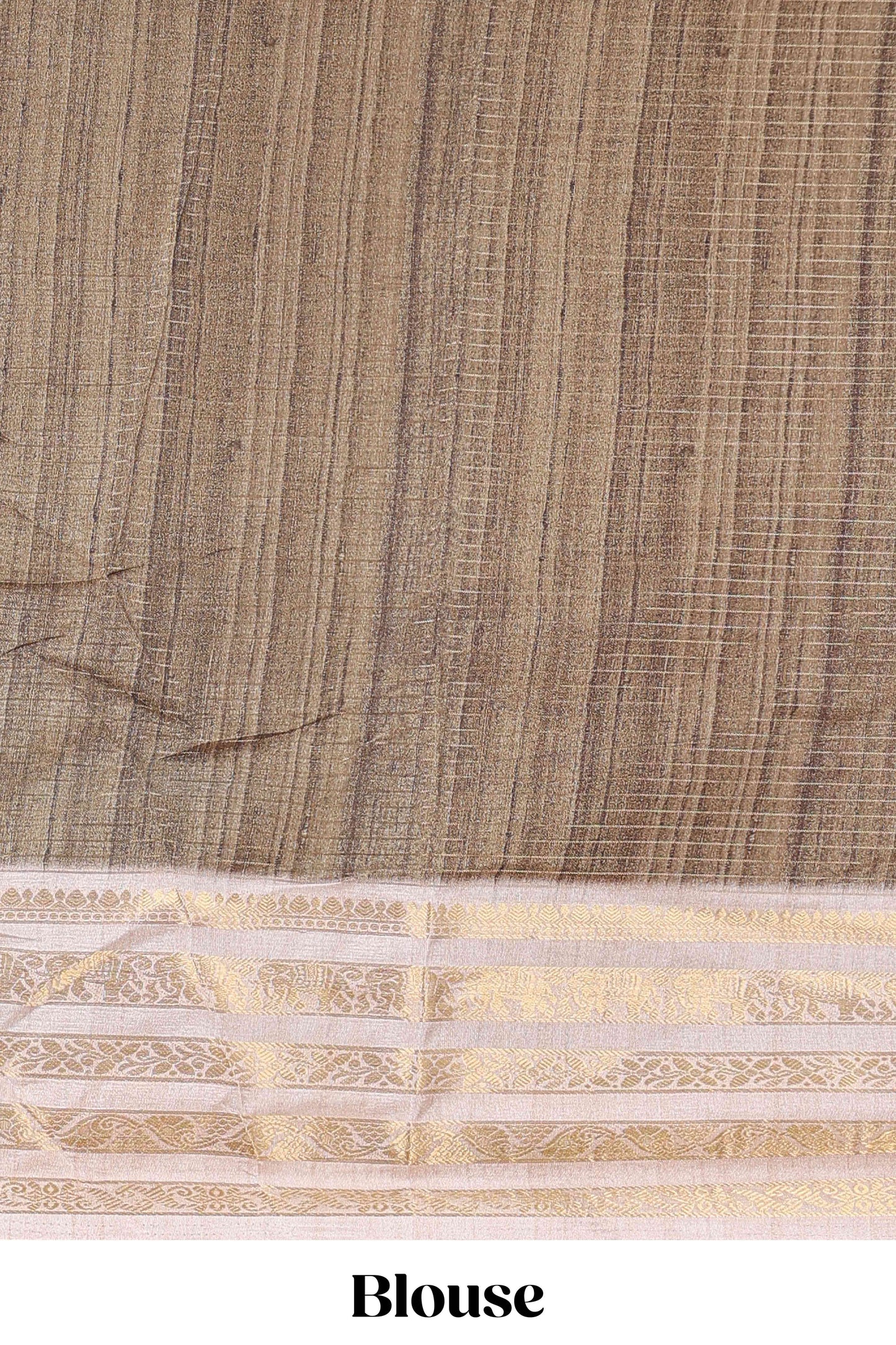 Olive green dola silk saree featuring dot striped design and contrast zari border