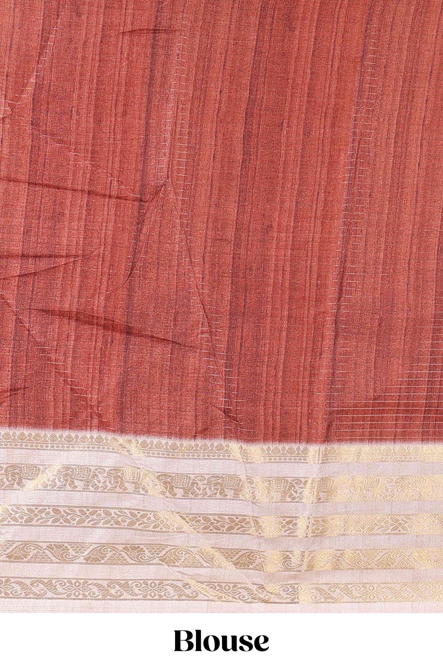 Red dola silk saree featuring dot striped design and contrast zari border