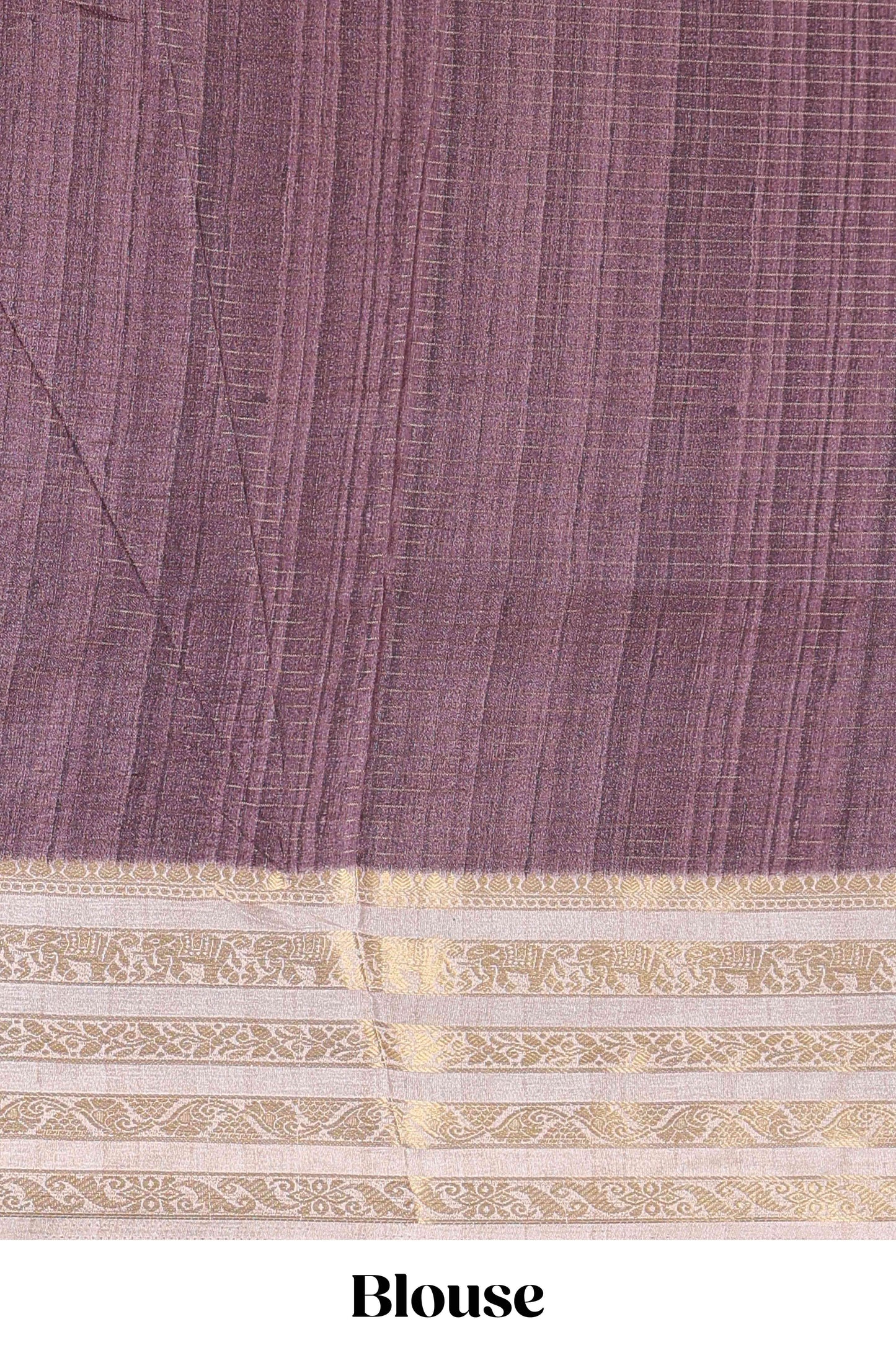 Pink shade dola silk saree with lotus bird creeper print and village themed pallu