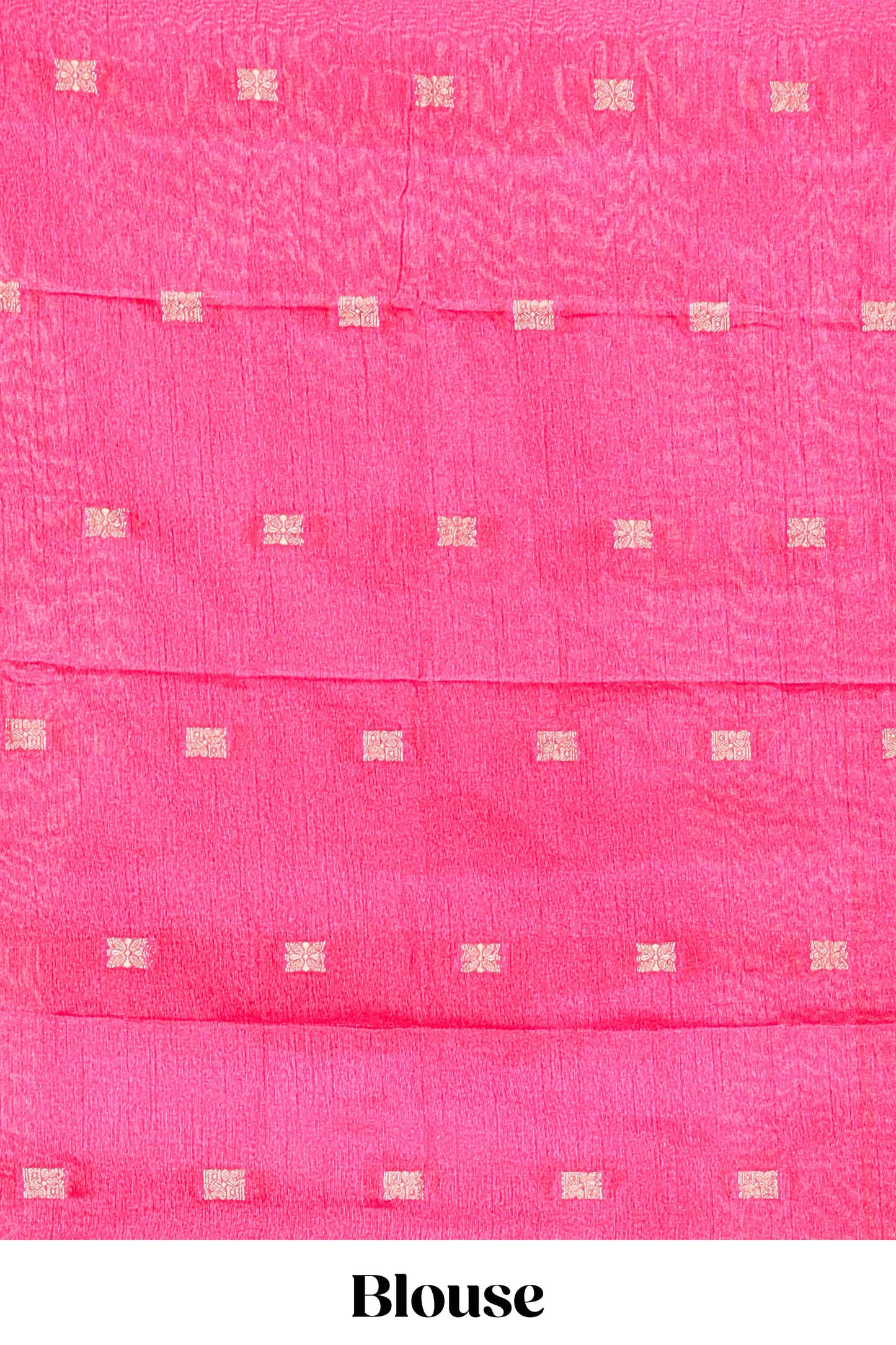 Blue marsh mellow plain saree with contrast gold zari border and butta blouse