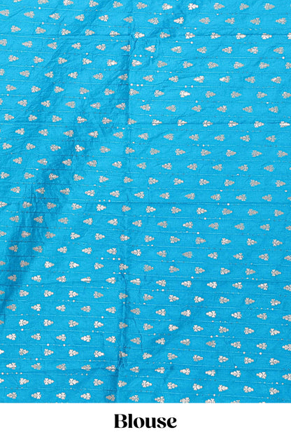 Purple dola silk saree with zari checks, peacock & coin motifs and zari peacock border