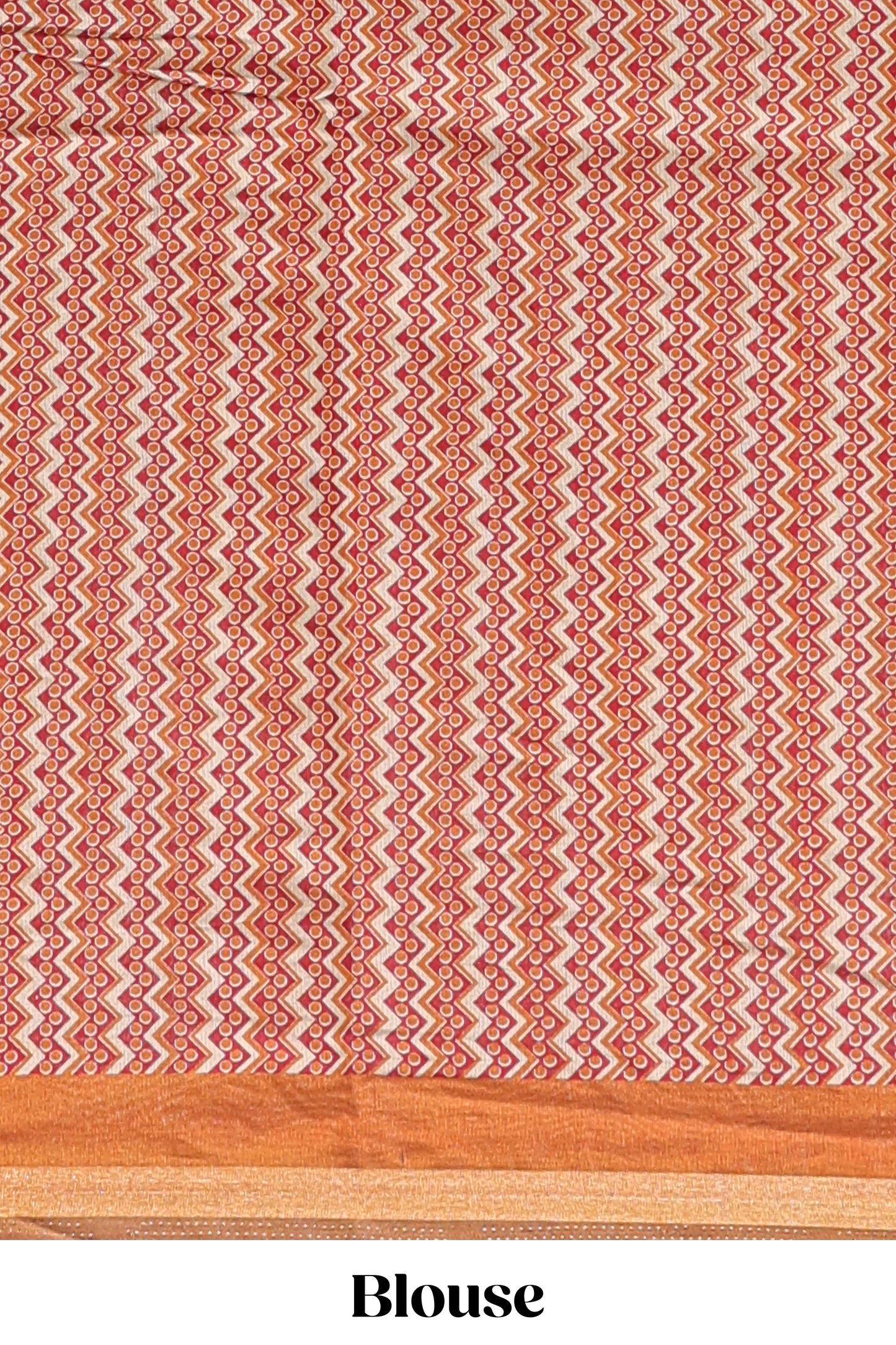 Brown shibori style chanderi cotton saree with contrast mustard border and blouse