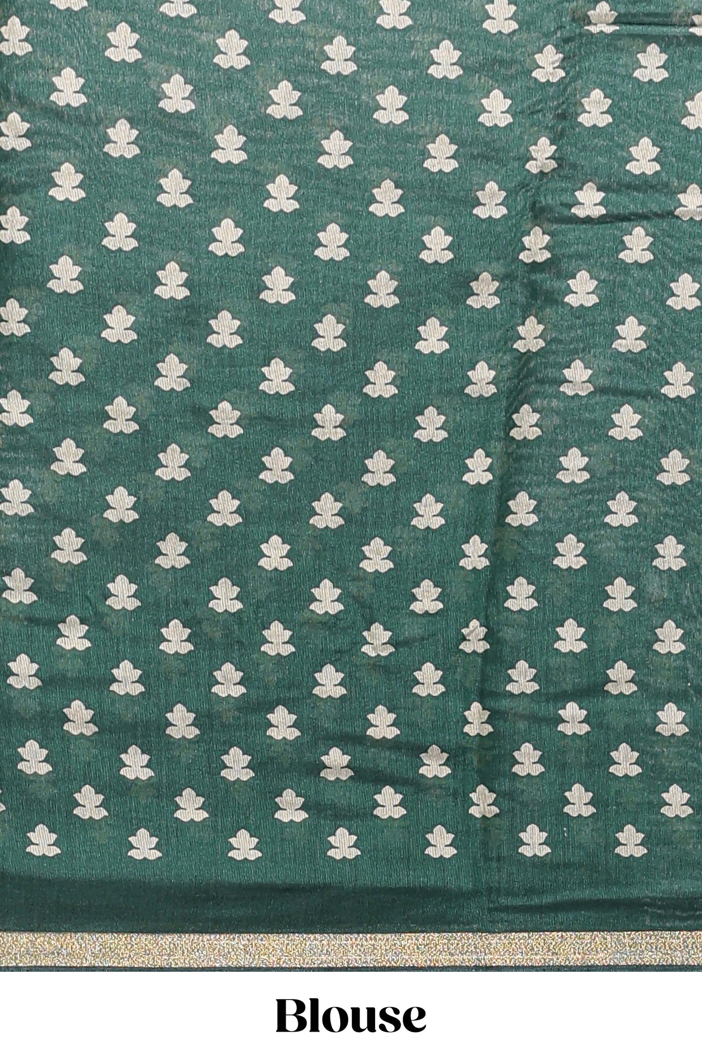 Onion pink floral vine print chanderi cotton saree with contrast border and blouse