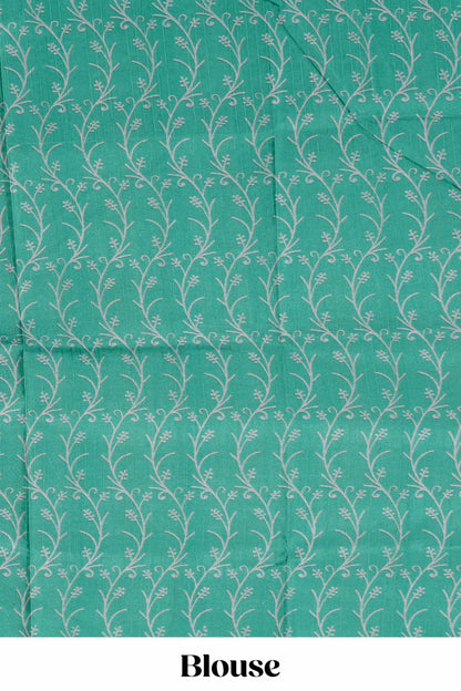 Black geomentric design motifs art tussar saree with contrast border and blouse