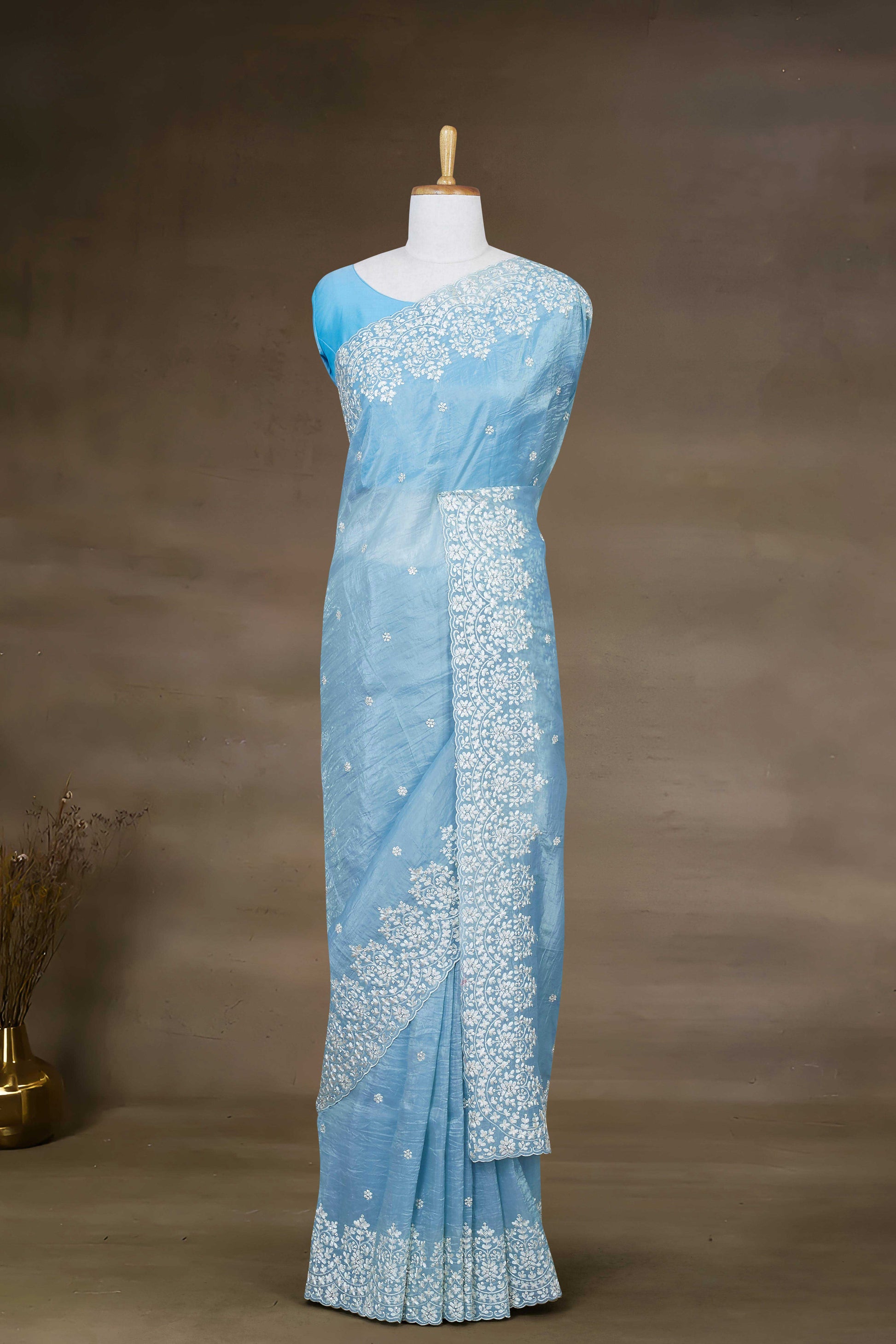 Blue Designer Sarees