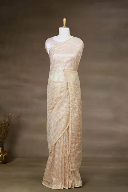Sandal Organza Sarees
