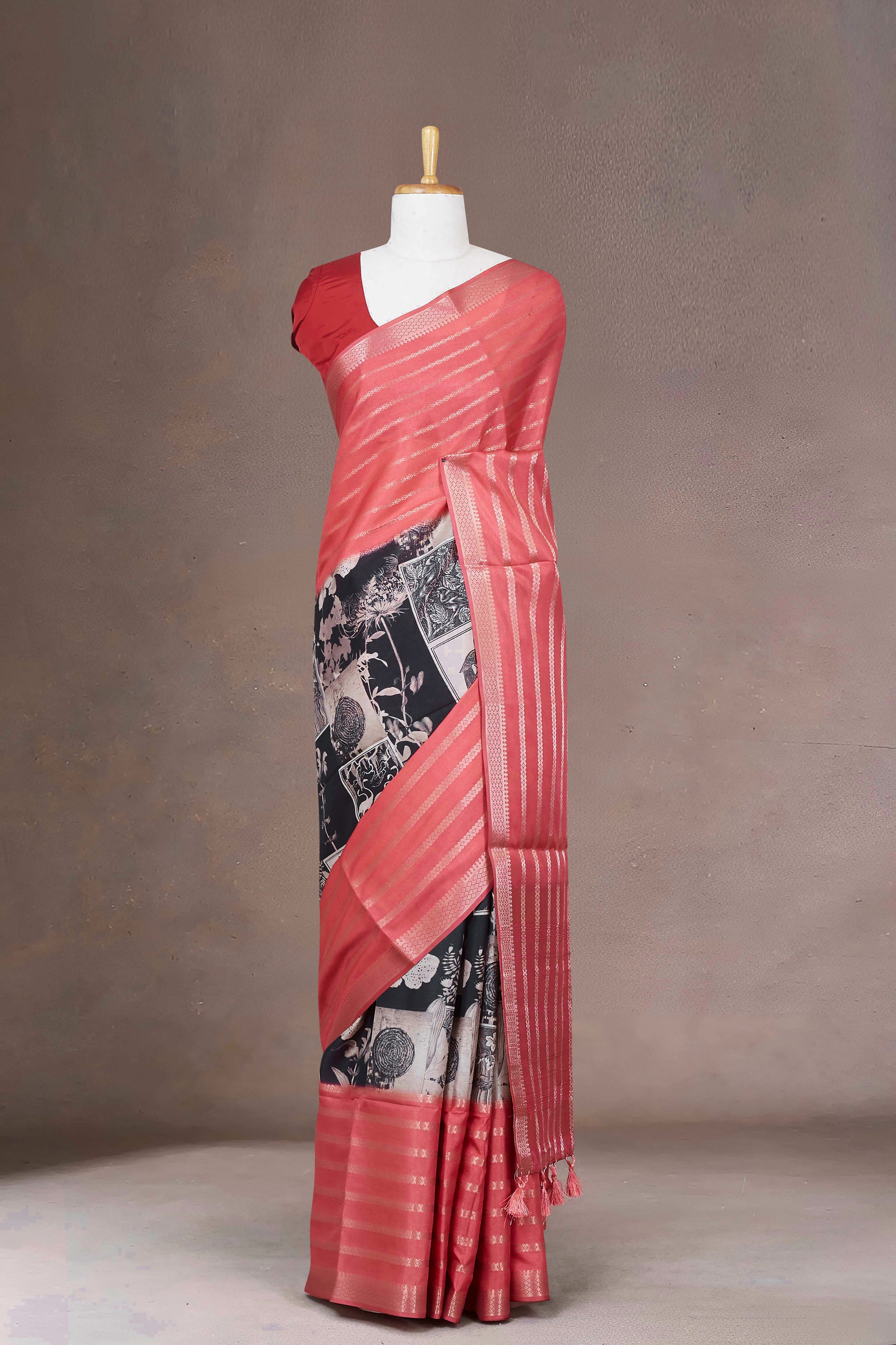 Red Printed Sarees