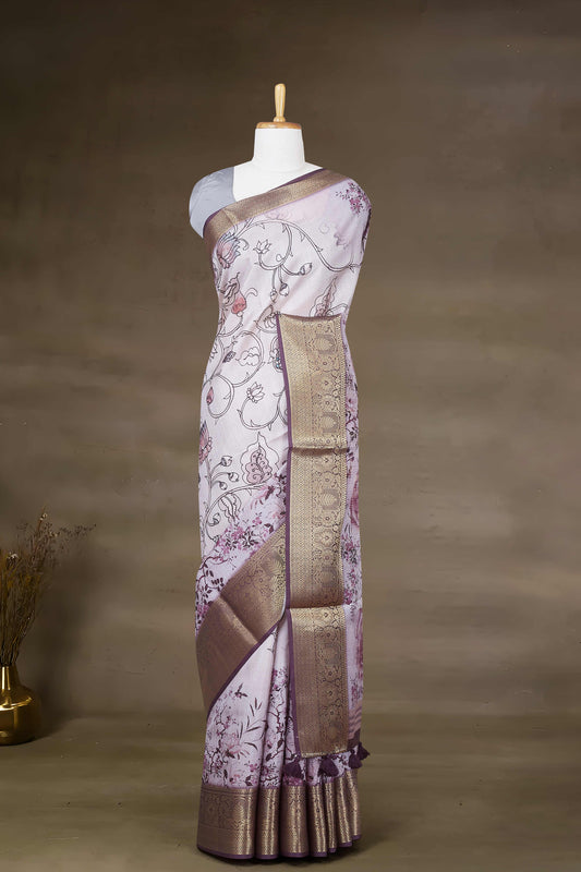 Grape Tussar Sarees
