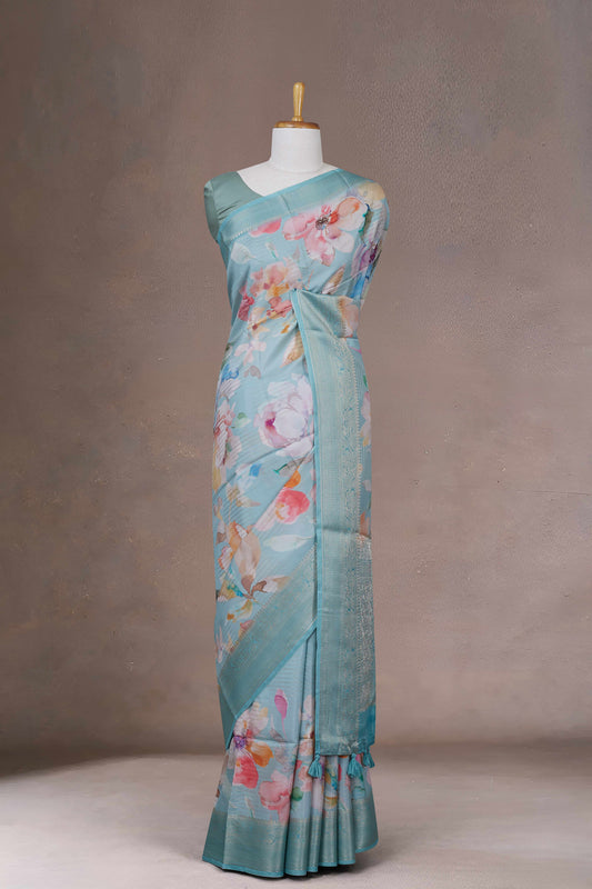 Floral Tussar Sarees