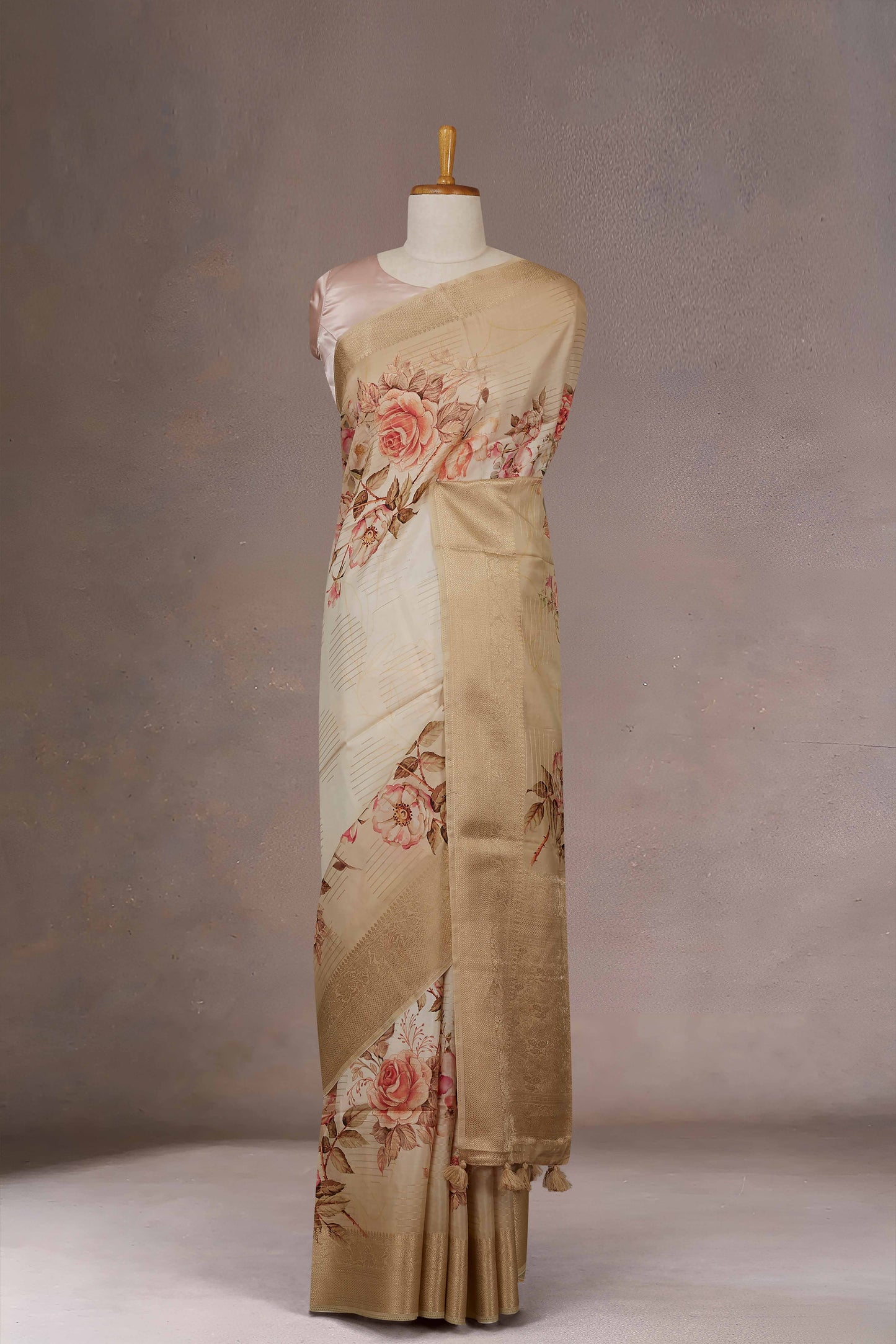 Sandal Tussar Sarees